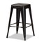 Baxton Studio Horton ModernIndustrial Black Finished Metal 4-Piece Stackable Counter Stool Set, PK4 192-4PC-12043-ZORO - alternate 5